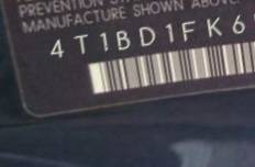 VIN 4T1BD1FK6EU112437