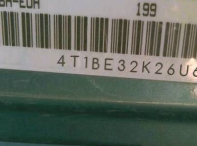 VIN 4T1BE32K26U669748
