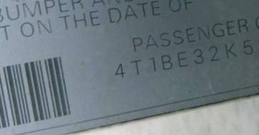 VIN 4T1BE32K52U576541