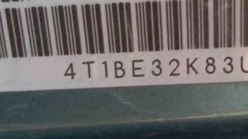 VIN 4T1BE32K83U168519