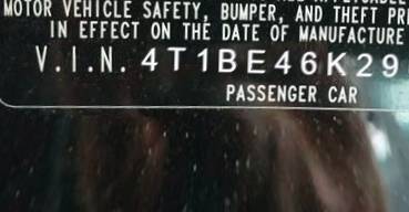 VIN 4T1BE46K29U330864