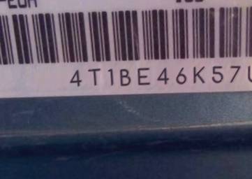 VIN 4T1BE46K57U552473