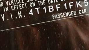 VIN 4T1BF1FK5GU136791