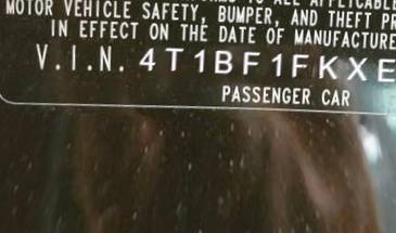 VIN 4T1BF1FKXEU460011