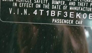 VIN 4T1BF3EK0BU173785