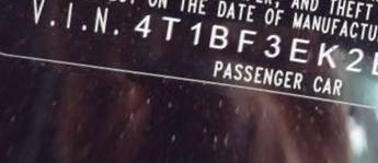 VIN 4T1BF3EK2BU689419