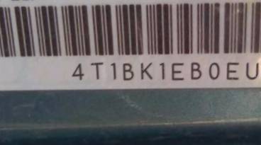 VIN 4T1BK1EB0EU108746