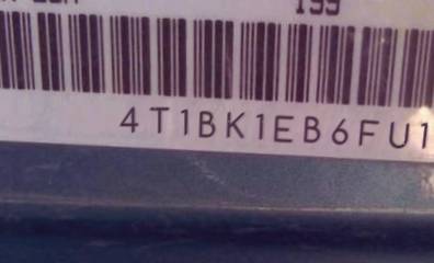 VIN 4T1BK1EB6FU169102