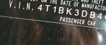 VIN 4T1BK3DB4CU451845