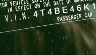 VIN 4T4BE46K19R049760