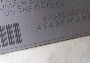 VIN 4T4BF1FK5FR508487