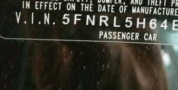 VIN 5FNRL5H64EB036111