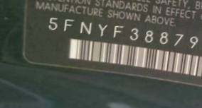 VIN 5FNYF38879B010682