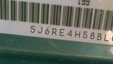 VIN 5J6RE4H58BL038166