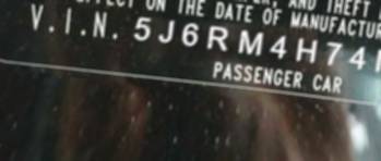 VIN 5J6RM4H74FL006356