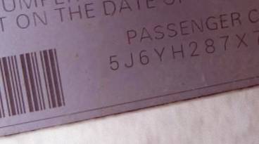 VIN 5J6YH287X7L007811