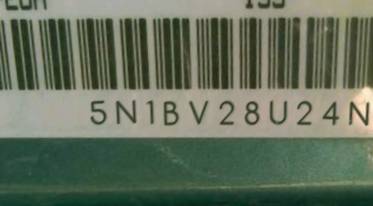 VIN 5N1BV28U24N344186