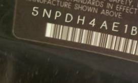 VIN 5NPDH4AE1BH074982
