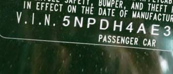 VIN 5NPDH4AE3BH025394