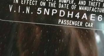 VIN 5NPDH4AE6EH456722