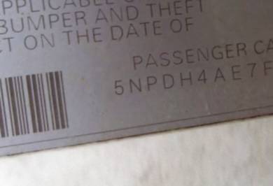 VIN 5NPDH4AE7FH623400