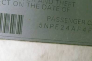 VIN 5NPE24AF4FH074687