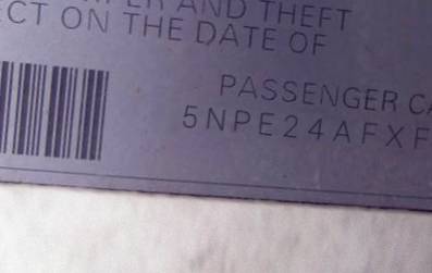 VIN 5NPE24AFXFH038356