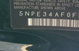 VIN 5NPE34AF0FH180728