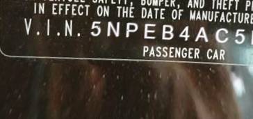 VIN 5NPEB4AC5EH911788