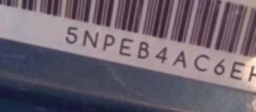 VIN 5NPEB4AC6EH915865