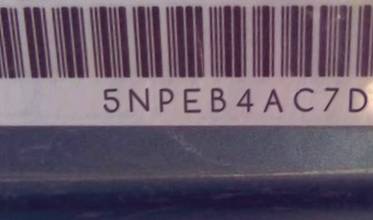 VIN 5NPEB4AC7DH677409