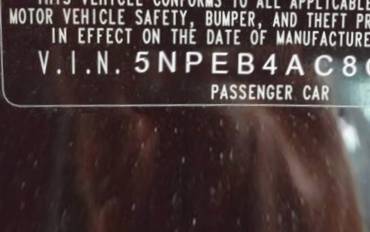 VIN 5NPEB4AC8CH347857