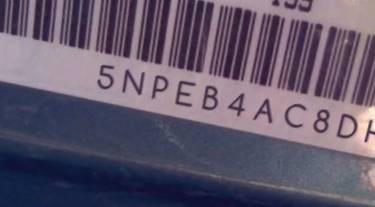VIN 5NPEB4AC8DH634939