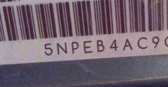 VIN 5NPEB4AC9CH411632