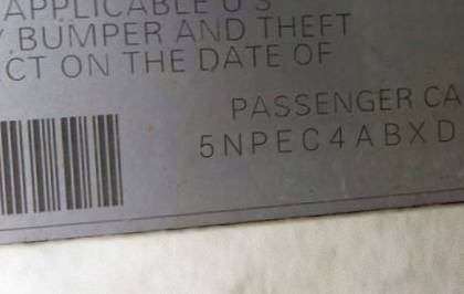 VIN 5NPEC4ABXDH582847