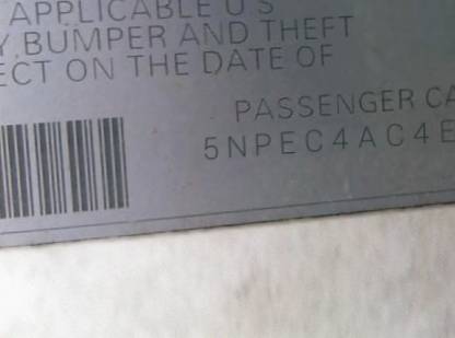 VIN 5NPEC4AC4EH856652