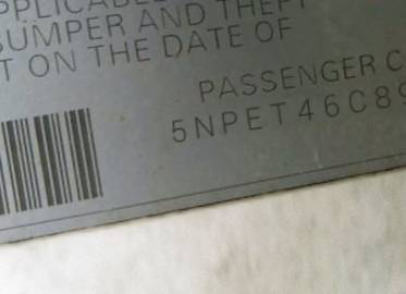 VIN 5NPET46C89H444300