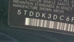 VIN 5TDDK3DC6FS124264