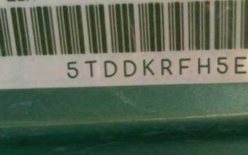 VIN 5TDDKRFH5ES044013