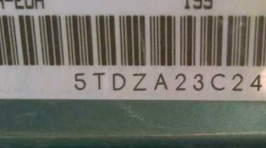 VIN 5TDZA23C24S018296