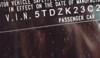 VIN 5TDZK23C28S220574