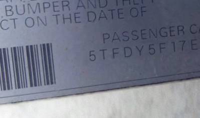 VIN 5TFDY5F17EX326965