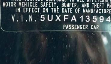 VIN 5UXFA13594LU35297