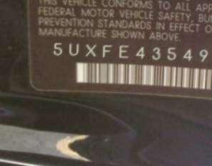 VIN 5UXFE43549L271177