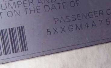 VIN 5XXGM4A75EG296404