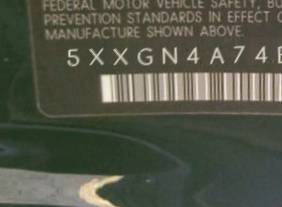 VIN 5XXGN4A74EG307535