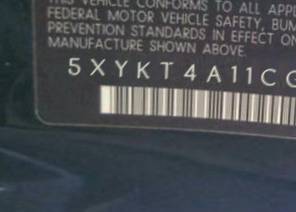 VIN 5XYKT4A11CG232667