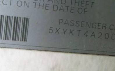 VIN 5XYKT4A20DG381579
