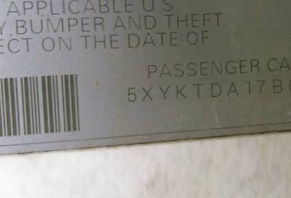 VIN 5XYKTDA17BG148643