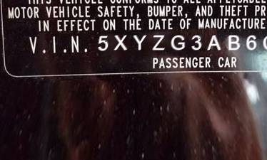 VIN 5XYZG3AB6CG146194